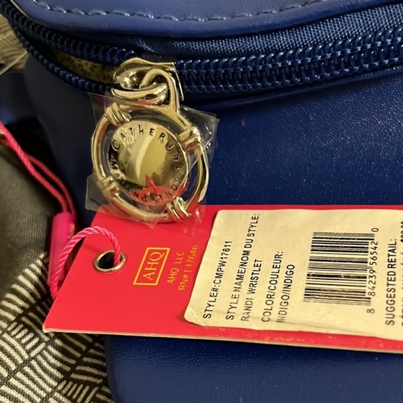 Catherine Malandrino BLUE purse/bag w detachable strap - Picture 2 of 8